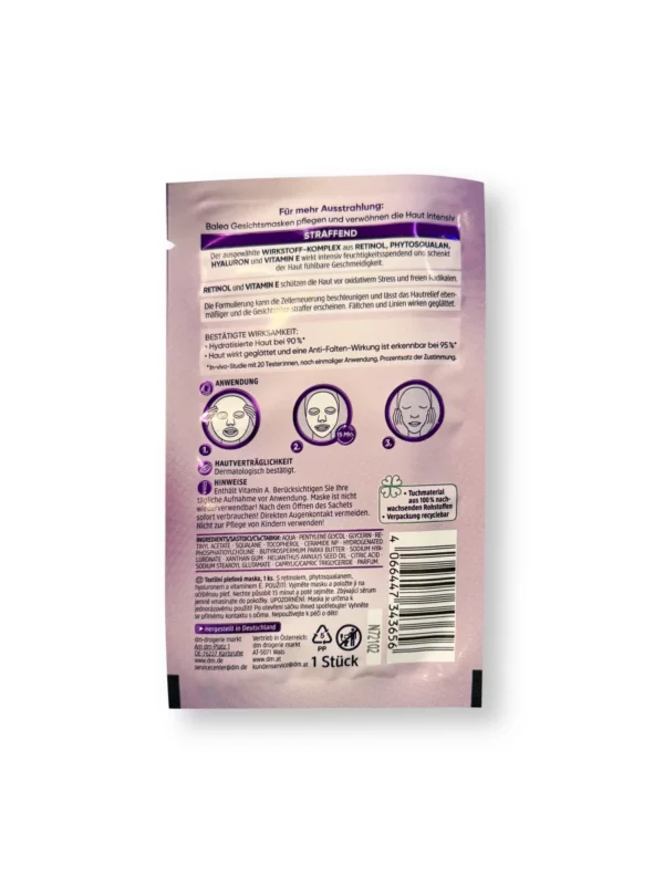 Retinol Sheet Mask, 1 piece