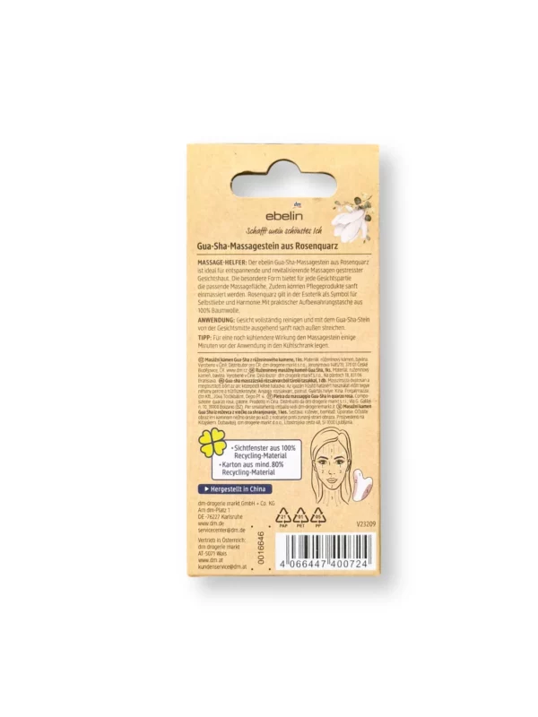 Gua Sha Y-Shaped Rose Quartz Stone, 1 pc