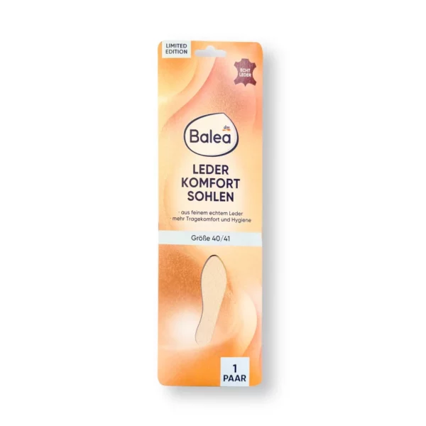 Leather Insoles, Size 40/41 (1 pair), 2 pcs