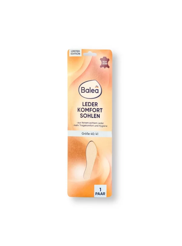 Leather Insoles, Size 40/41 (1 pair), 2 pcs