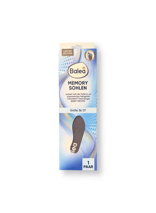 Memory Foam Insoles, Size 36/37 (1 pair), 2 pcs