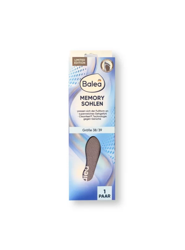 Memory Foam Insoles, Size 38/39 (1 pair), 2 pcs Memory Foam Insoles, Size 38/39 (1 pair), 2 pcs