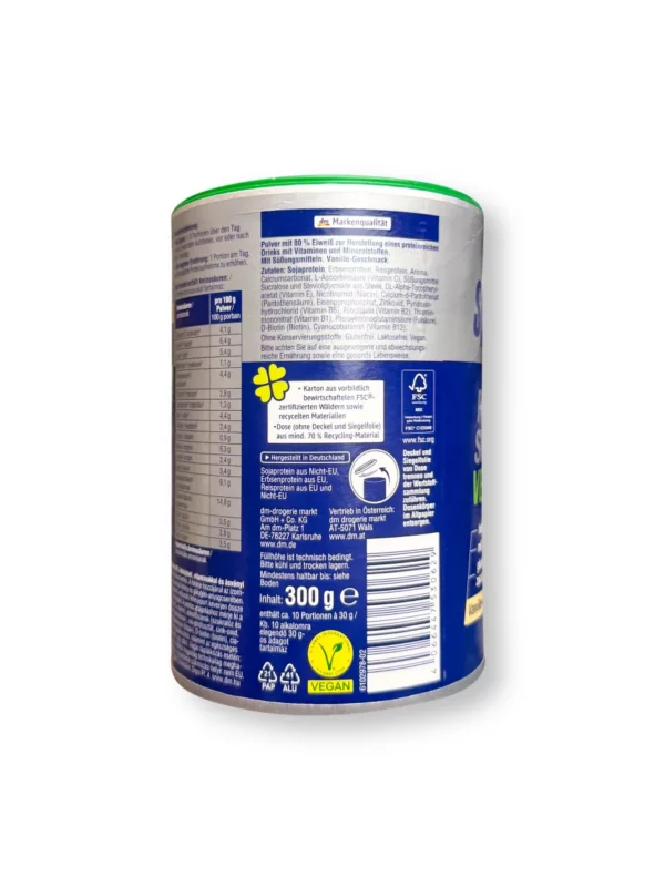 Proteinpulver, Protein Shake Vegan, Vanille Geschmack, 300 g Proteinpulver, Protein Shake Vegan, Vanille Geschmack, 300 g