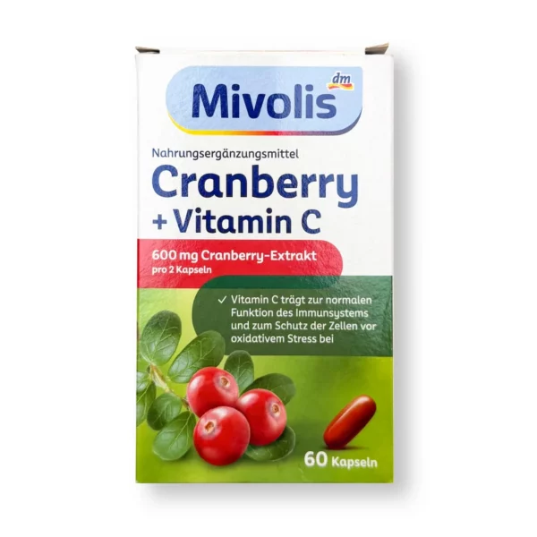 Cranberry + Vitamin C Kapseln, 60 St, 68 g
