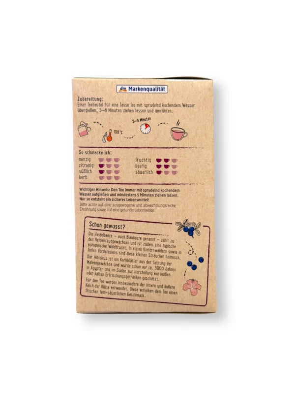 Früchtetee Waldfrucht mit schwarzer Johannisbeere & Heidelbeere (20 Beutel), 50 g