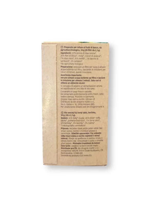 Früchtetee Waldfrucht mit schwarzer Johannisbeere & Heidelbeere (20 Beutel), 50 g