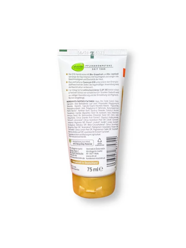 Handcreme Q10 mit LSF 20, 75 ml