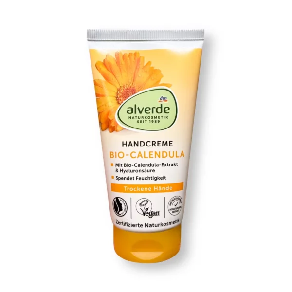 Hand- & Nagelcreme Calendula & Hyaluronsäure, 75 ml
