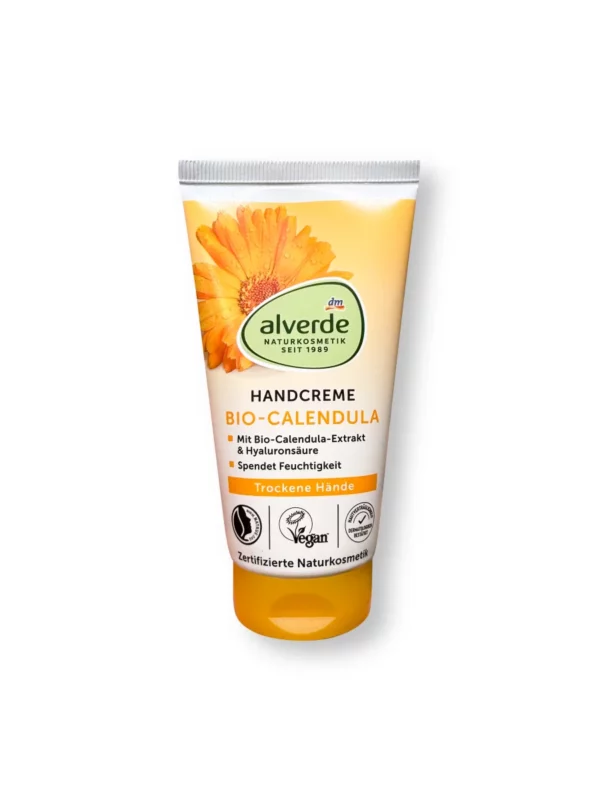 Hand- & Nagelcreme Calendula & Hyaluronsäure, 75 ml