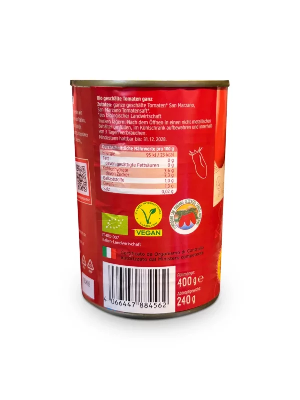 Tomaten ganz, San Marzano, 400 g