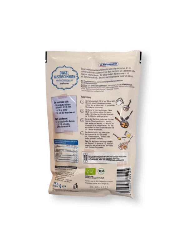 Backmischung Dinkel Kaiserschmarrn, 135 g