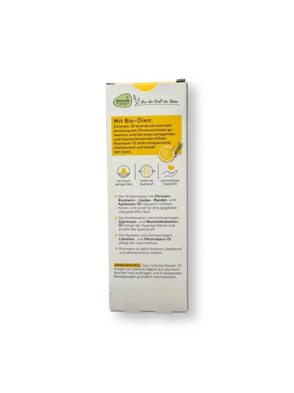 Körperöl Cellulite Zitrone & Rosmarin, 100 ml