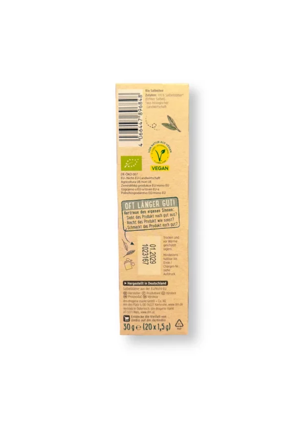 Kräutertee Salbei (20 Beutel), 30 g