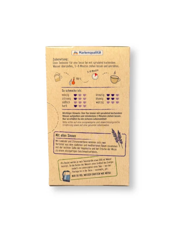 Kräutertee Lavendel & Zitronenverbene (20 Beutel), 40 g