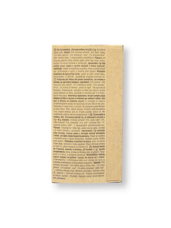 Kräutertee Lavendel & Zitronenverbene (20 Beutel), 40 g