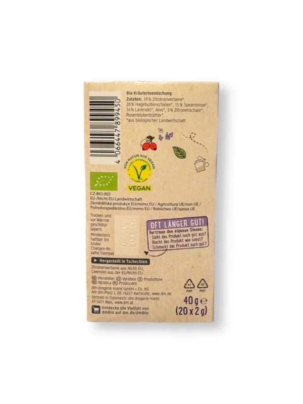 Kräutertee Lavendel & Zitronenverbene (20 Beutel), 40 g