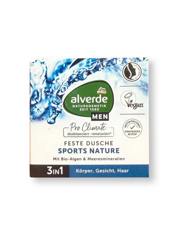Sports Nature 3-in-1 Solid Shower Gel, 60 g Sports Nature 3-in-1 Solid Shower Gel, 60 g