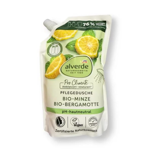 Pflegedusche Minze Bergamotte Nachfüllpack, 500 ml
