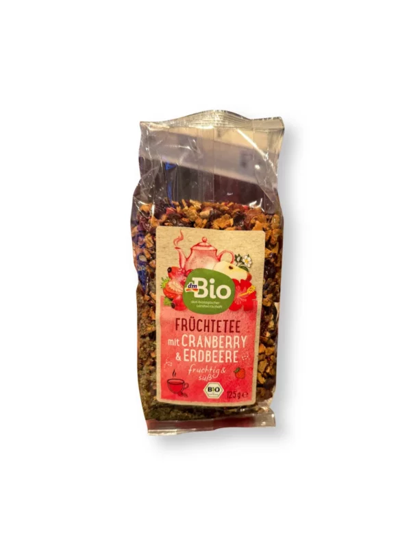 Früchtetee-Mischung Cranberry & Erdbeere, lose, 125 g Früchtetee-Mischung Cranberry & Erdbeere, lose, 125 g
