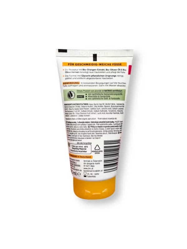 Foot scrub with orange, 75 ml Foot scrub with orange, 75 ml
