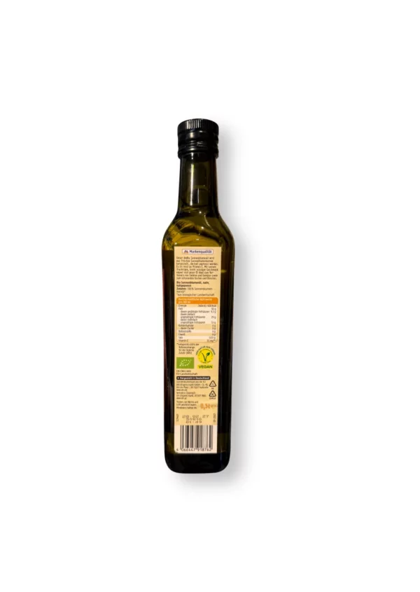 Sonnenblumenöl, kaltgepresst, 500 ml Sonnenblumenöl, kaltgepresst, 500 ml