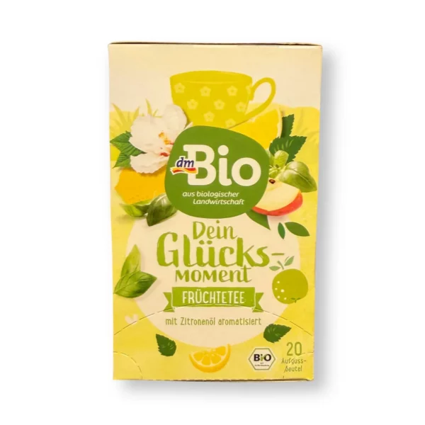 Früchtetee "Dein Glücksmoment" mit Zitronenöl (20 Beutel), 44 g Früchtetee "Dein Glücksmoment" mit Zitronenöl (20 Beutel), 44 g
