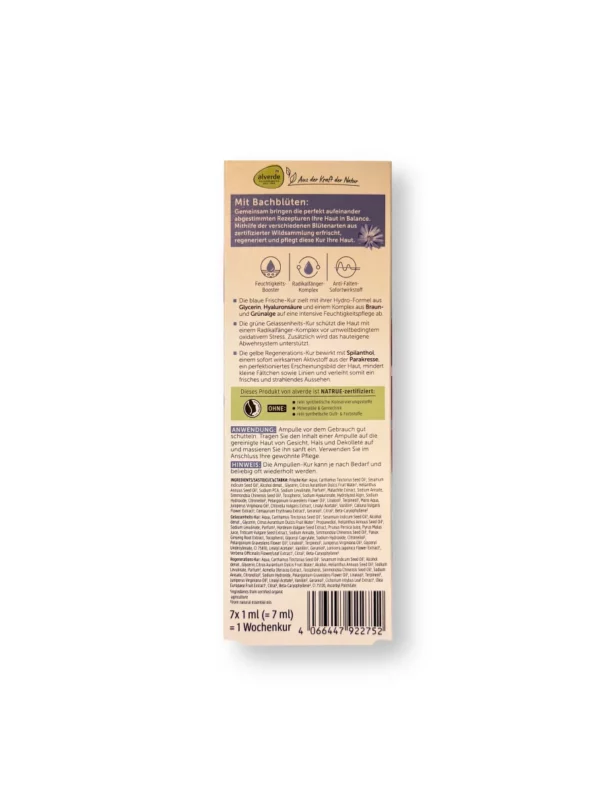 7-Day Ampoule Treatment with Organic Bach Flowers, 7 ml