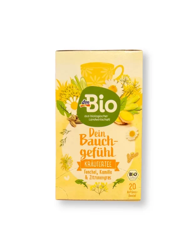 Kräutertee "Dein Bauchgefühl" mit Fenchel, Kamille & Zitronengras (20 Beutel), 36 g