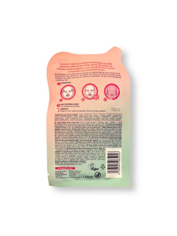 Coconut Lime Sheet Mask, 1 piece Coconut Lime Sheet Mask, 1 piece