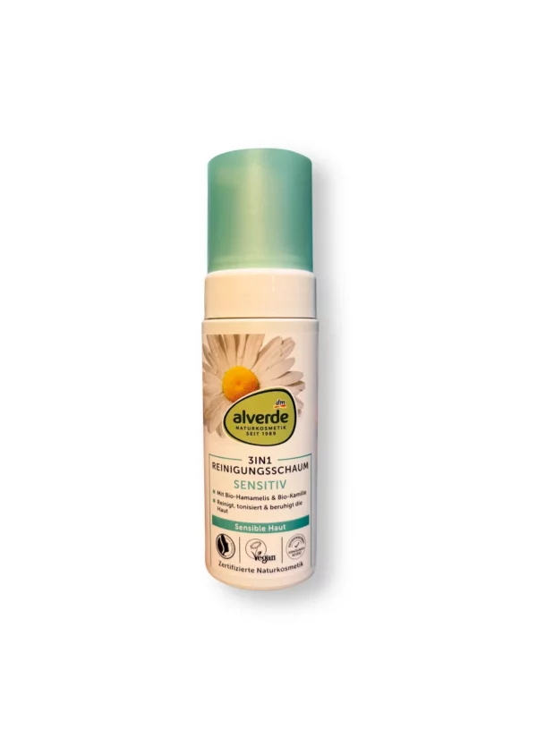 3-in-1 Sensitive Cleansing Foam with Witch Hazel & Chamomile, 150 ml