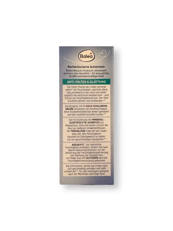 Beauty Hyaluron Hydro Plump Face Cream Gel, 50 ml