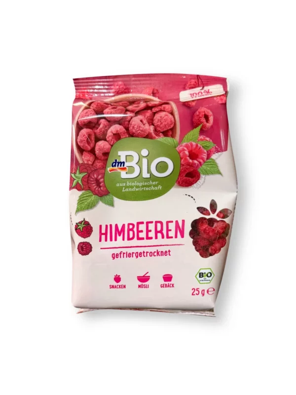 Trockenfrüchte, Himbeeren gefriergetrocknet, 25 g