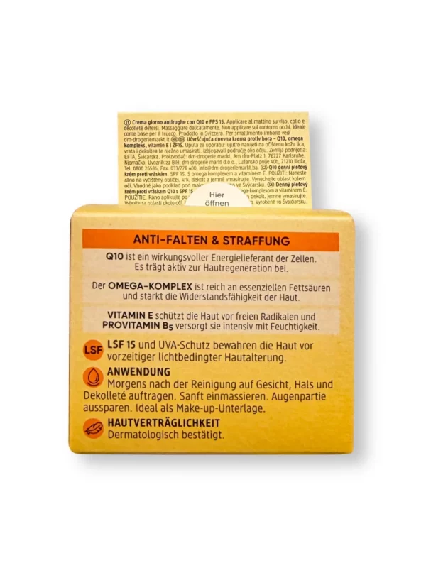 Anti-Wrinkle Face Cream with CoQ10, SPF 15, 50 ml