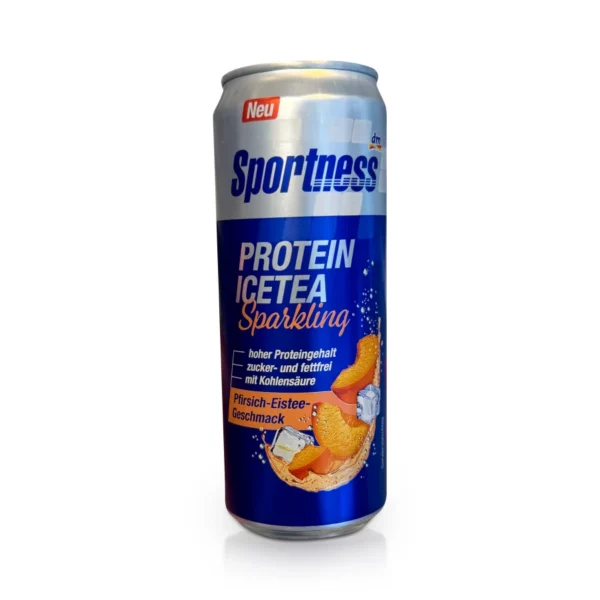 Proteindrink, Sparkling, Pfirsich-Eistee-Geschmack, trinkfertig, 330 ml EINWEG