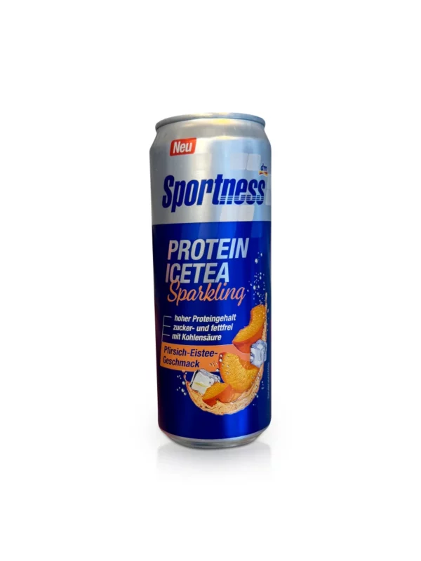 Proteindrink, Sparkling, Pfirsich-Eistee-Geschmack, trinkfertig, 330 ml EINWEG