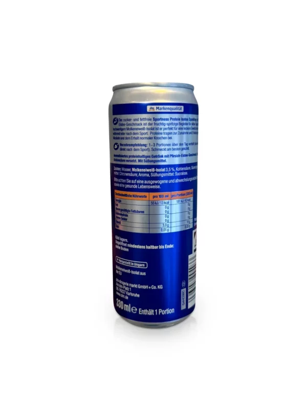 Proteindrink, Sparkling, Pfirsich-Eistee-Geschmack, trinkfertig, 330 ml EINWEG