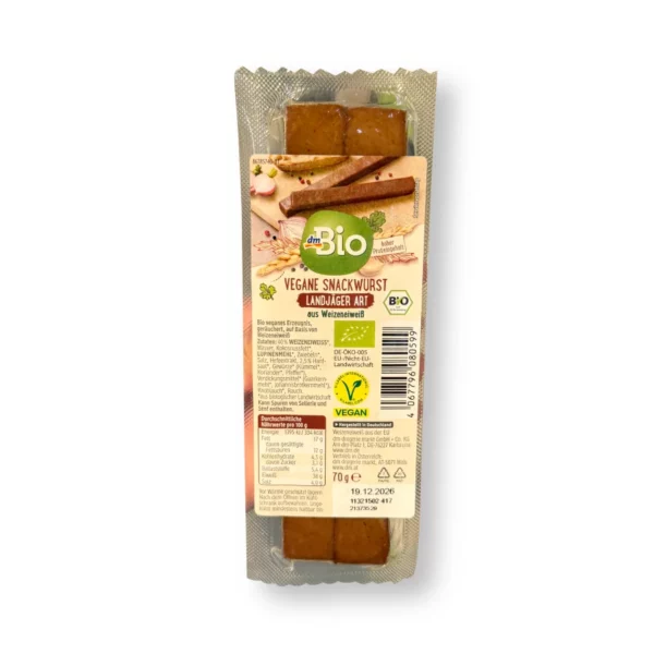 Vegane Snackwurst Landjäger Art, 70 g