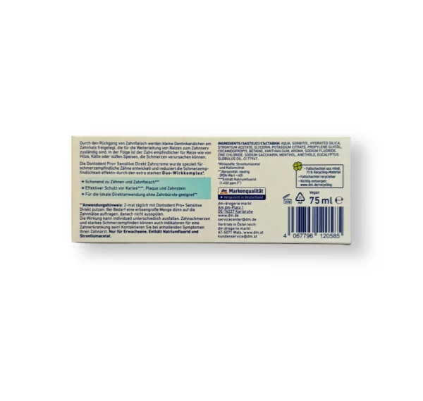 Zahnpasta PRO+ Sensitive Direkt, 75 ml