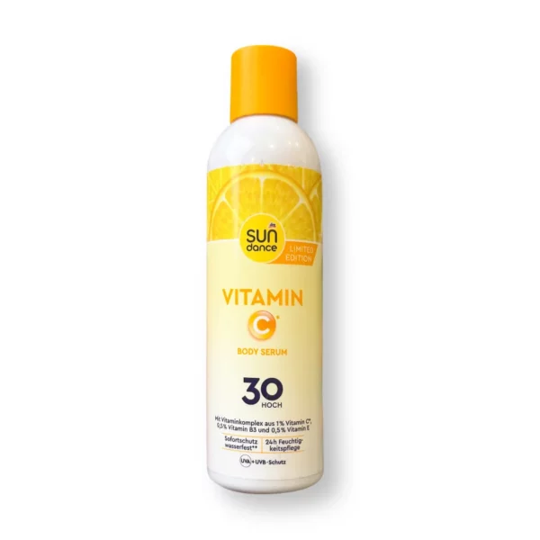Sonnenmilch Körper Serum mit Vitamin C, LSF 30, 200 ml
