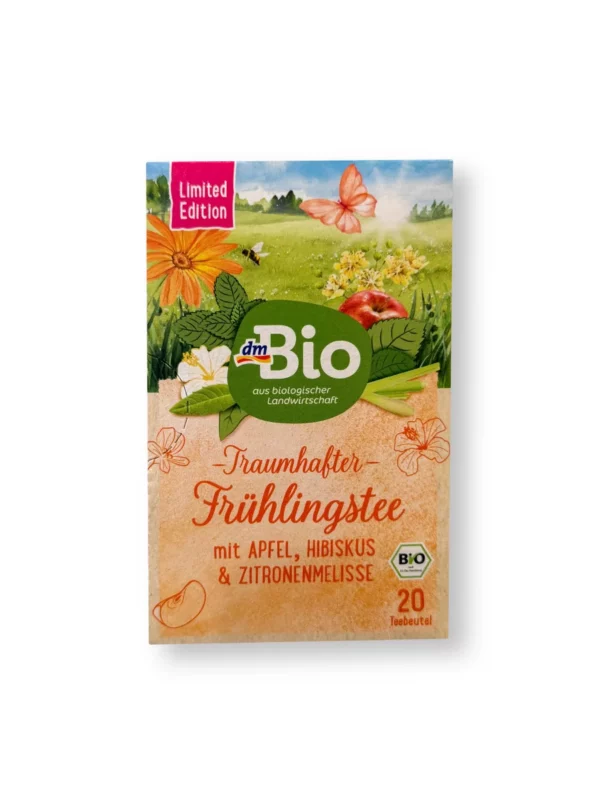 Früchtetee "Traumhafter Frühlingstee" mit Apfel, Hibiskus & Zitronenmelisse (20 Beutel), 40 g Früchtetee "Traumhafter Frühlingstee" mit Apfel, Hibiskus & Zitronenmelisse (20 Beutel), 40 g