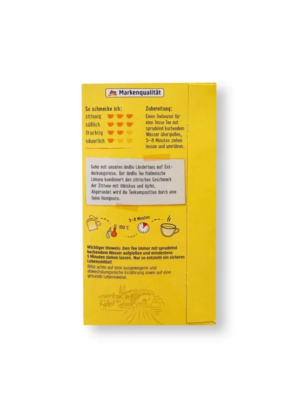 Früchtetee Italienische Limone (20 Beutel), 40 g Früchtetee Italienische Limone (20 Beutel), 40 g