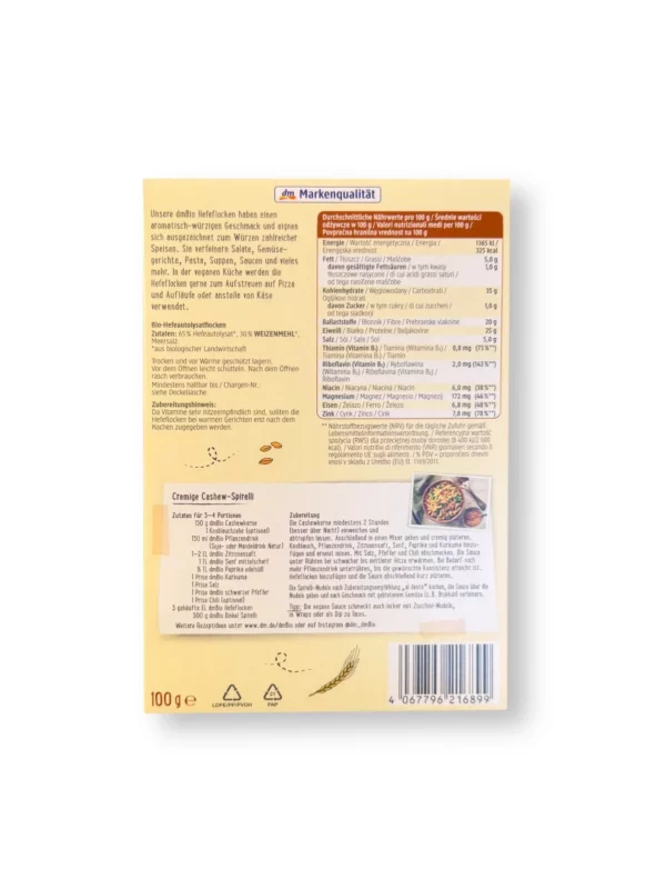 Hefeflocken auf Weizenbasis, 100 g Hefeflocken auf Weizenbasis, 100 g