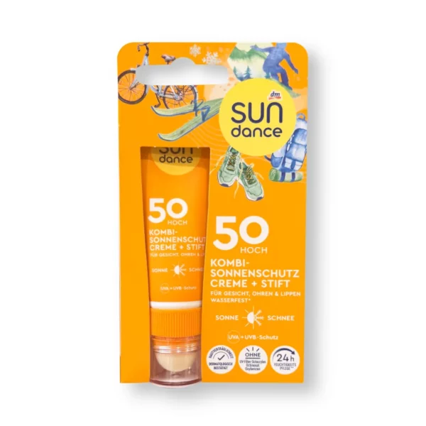 Sunscreen Combo: Face Cream + Stick SPF 50 (25 ml & 3 g), 1 pc