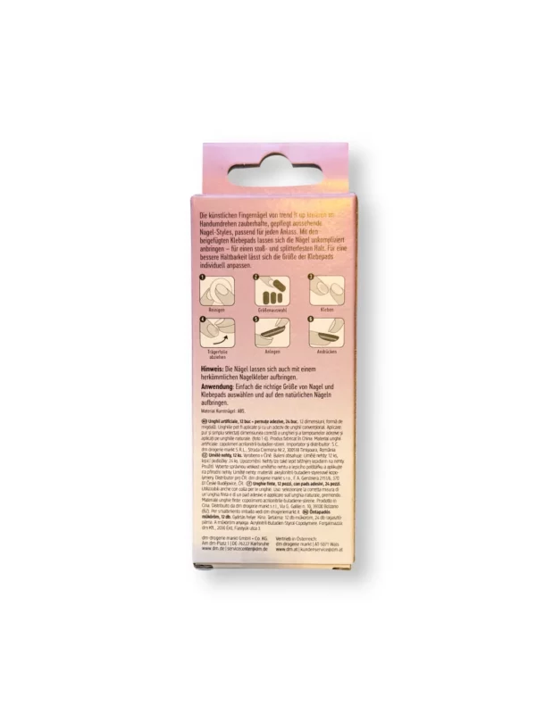 On The Go Nails Cat Eye Look Artificial Nails, 12 pcs
