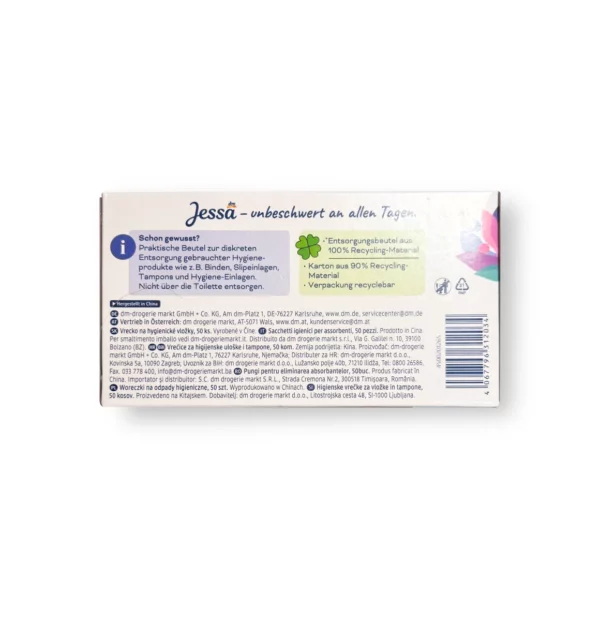 Disposal Bags for Hygiene Products, 50 Count