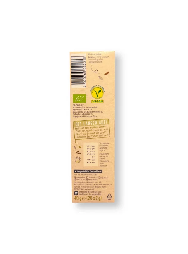 Fennel Herbal Tea (20 bags), 40 g