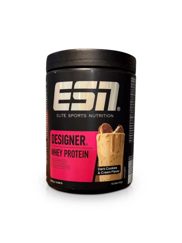 Designer Whey Protein Powder, Dark Cookie & Cream Flavor, 300 g Designer Whey Protein Powder, Dark Cookie & Cream Flavor, 300 g